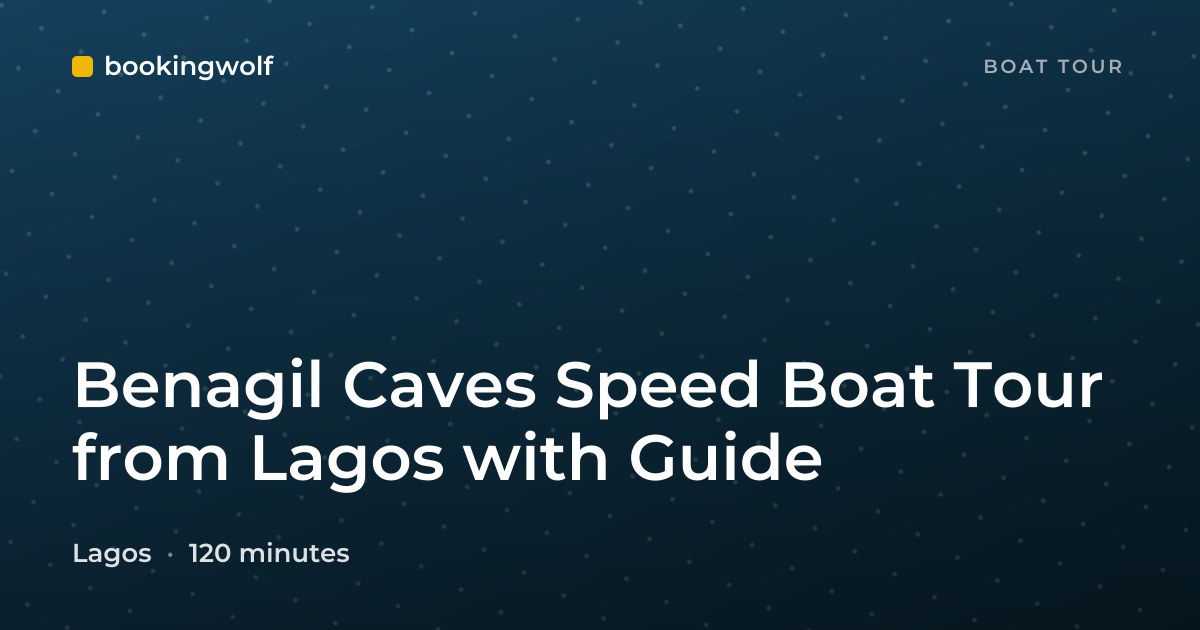 Benagil Caves Speed Boat Tour from Lagos with Guide