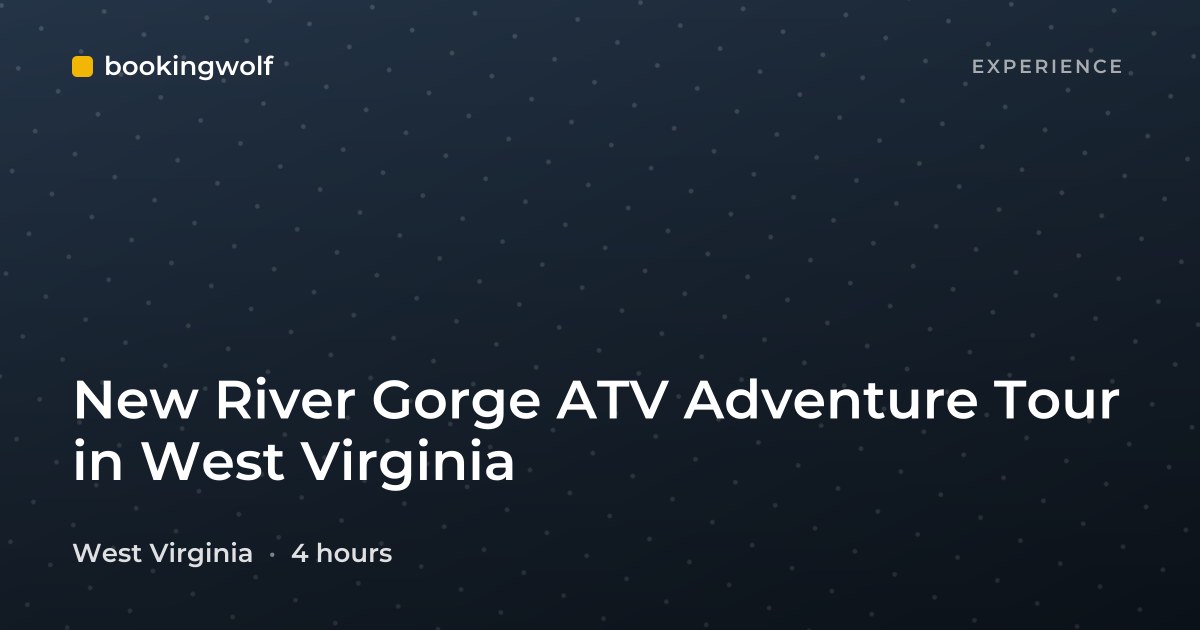 New River Gorge ATV Adventure Tour in West Virginia