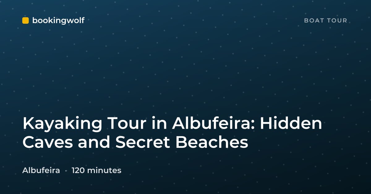 Kayaking Tour in Albufeira: Hidden Caves and Secret Beaches