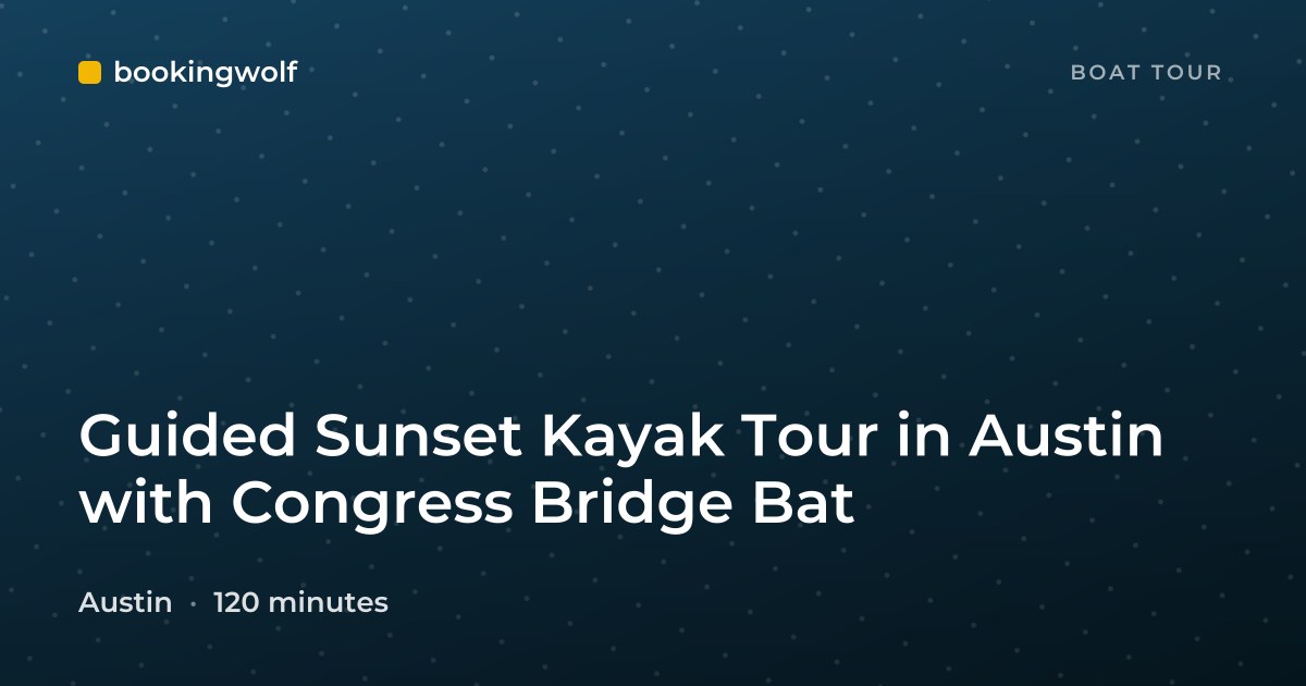 Guided Sunset Kayak Tour in Austin with Congress Bridge Bat