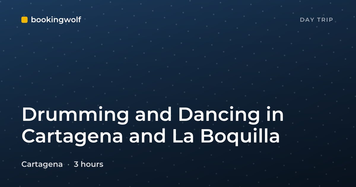 Drumming and Dancing in Cartagena and La Boquilla