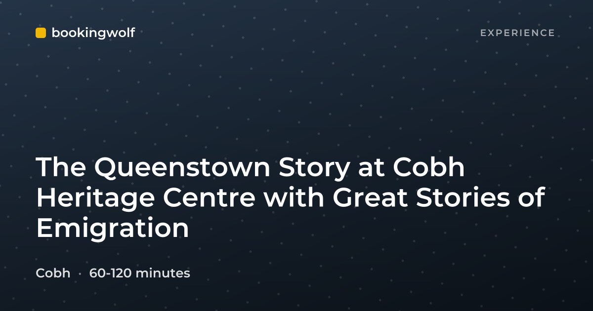 The Queenstown Story at Cobh Heritage Centre with Great Stories of Emigration