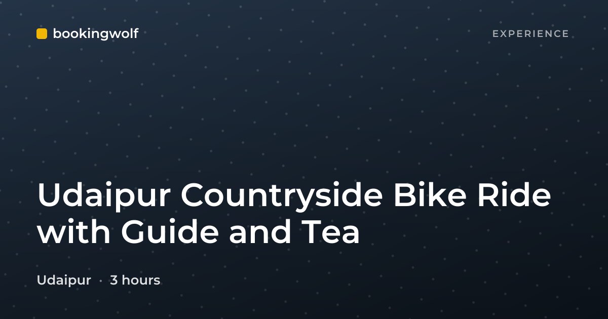 Udaipur Countryside Bike Ride with Guide and Tea