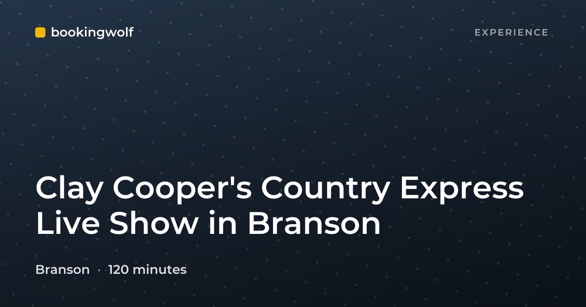 Clay Cooper's Country Express Live Show in Branson