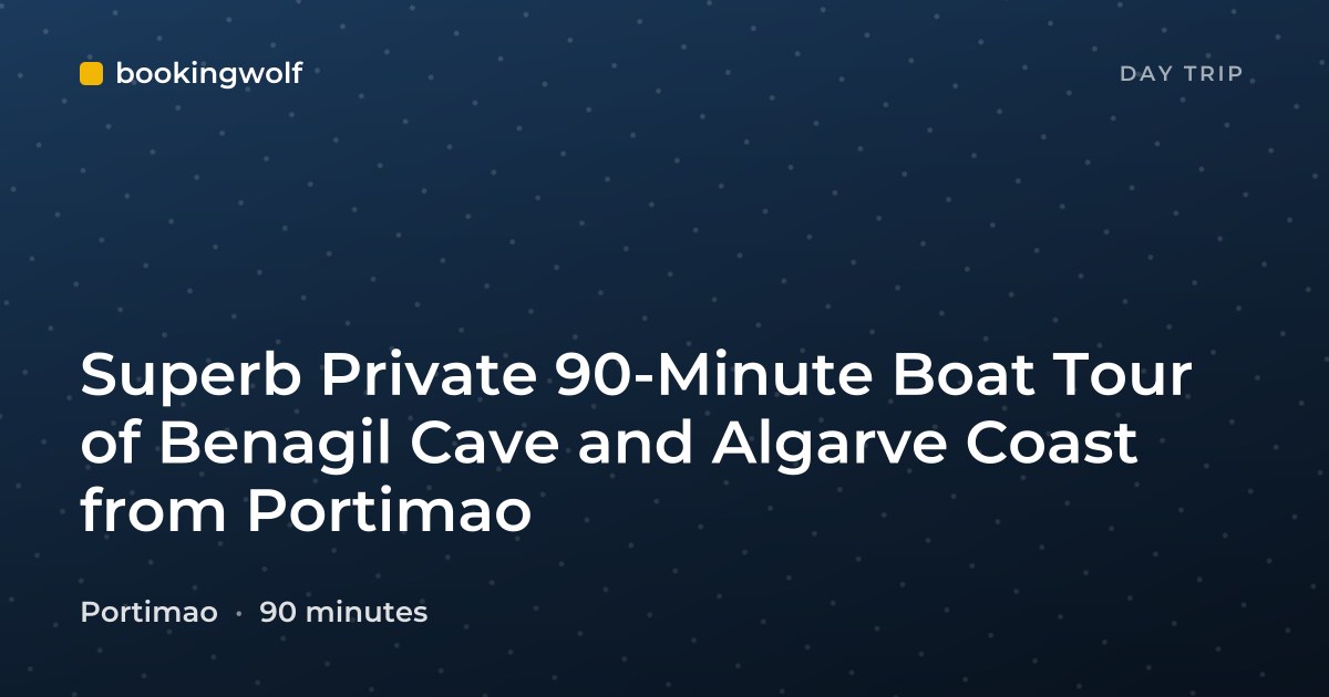 Superb Private 90-Minute Boat Tour of Benagil Cave and Algarve Coast from Portimao