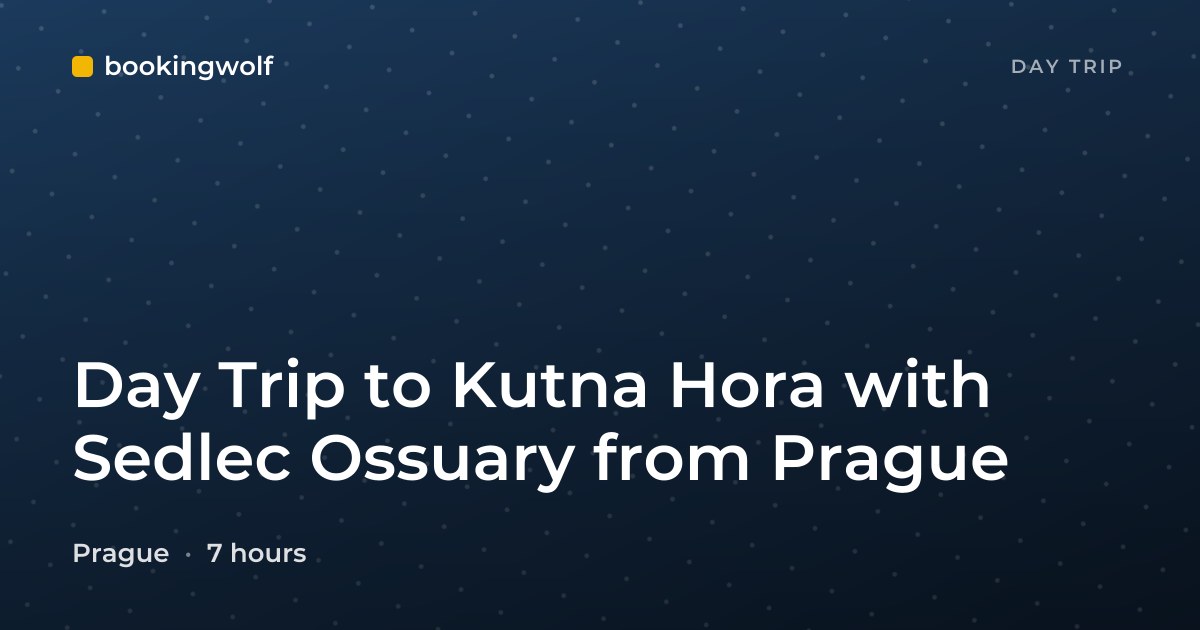 Day Trip to Kutna Hora with Sedlec Ossuary from Prague
