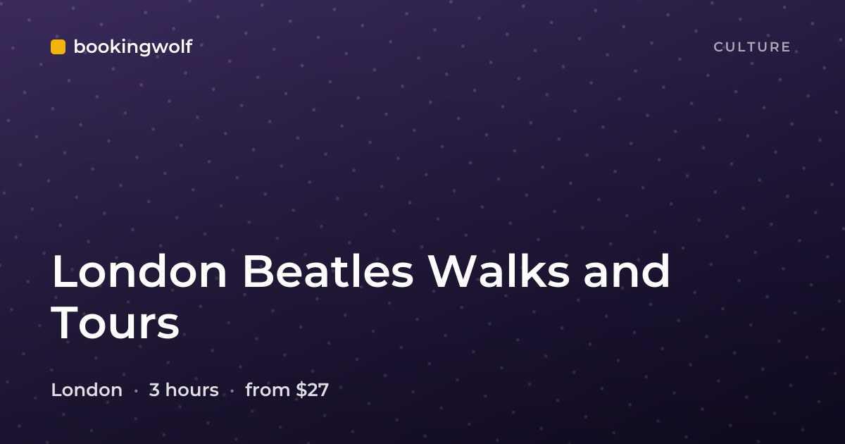 London Beatles Walks and Tours