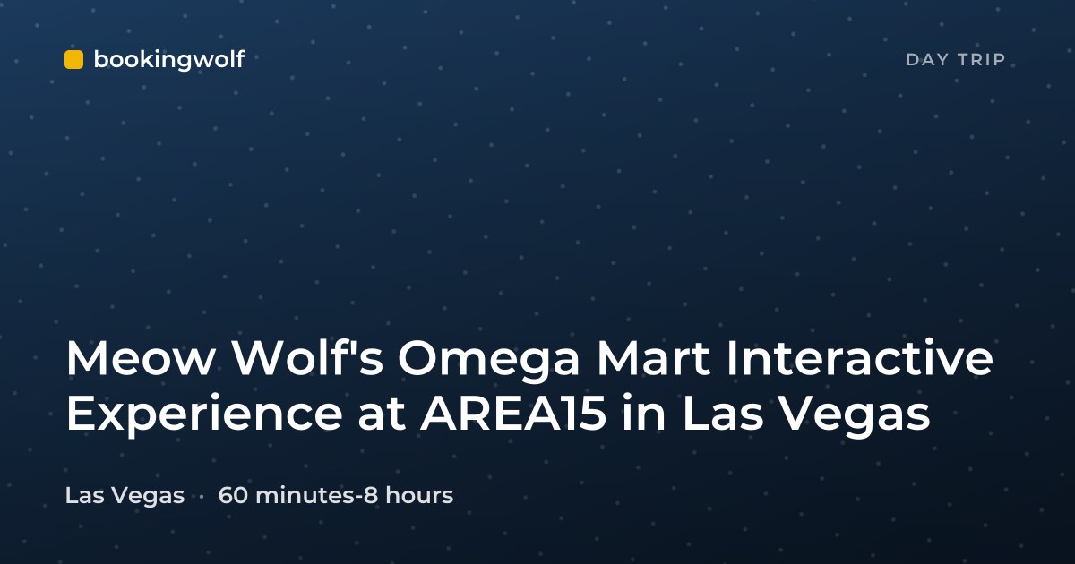 Meow Wolf's Omega Mart Interactive Experience at AREA15 in Las Vegas