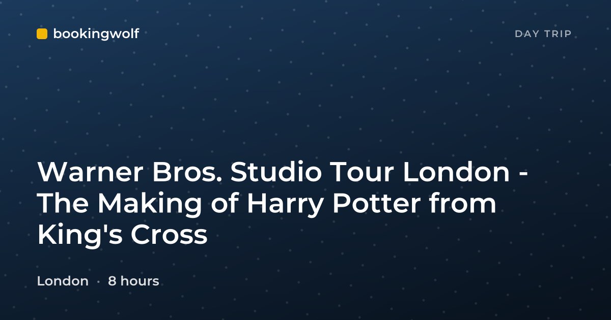 Warner Bros. Studio Tour London - The Making of Harry Potter from King's Cross