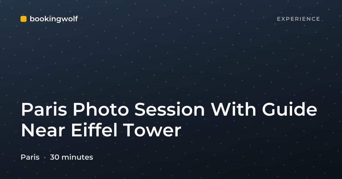 Paris Photo Session With Guide Near Eiffel Tower