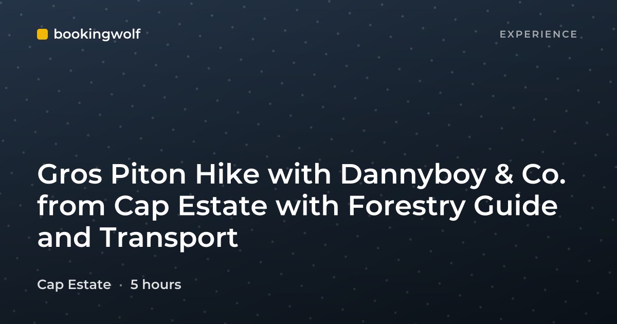 Gros Piton Hike with Dannyboy & Co. from Cap Estate with Forestry Guide and Transport