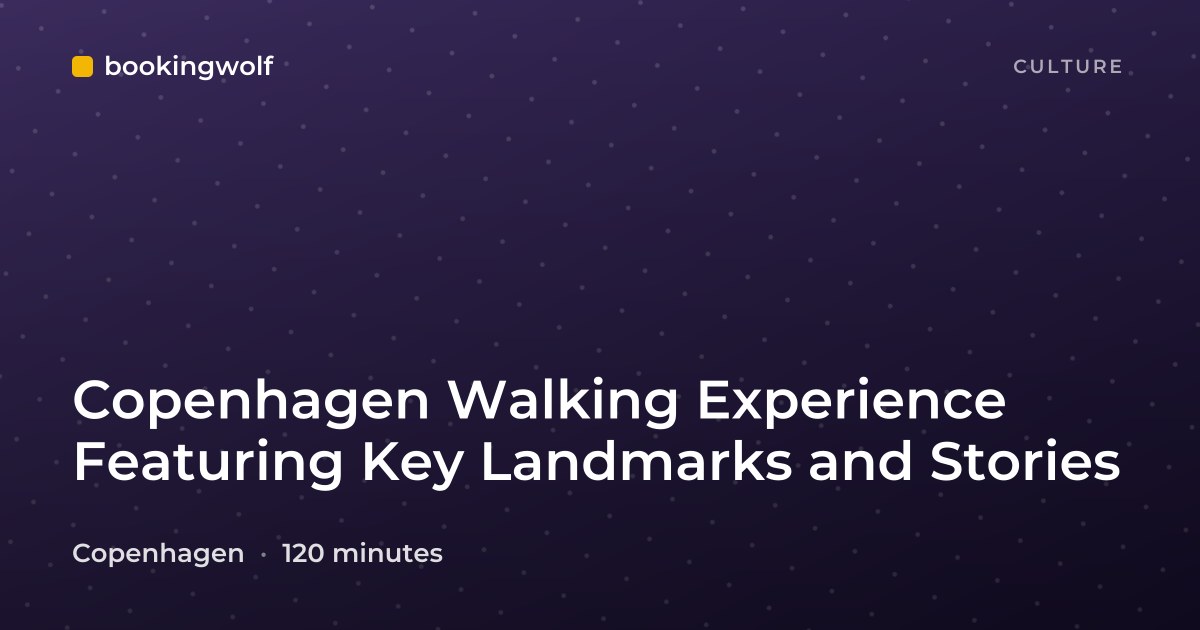 Copenhagen Walking Experience Featuring Key Landmarks and Stories
