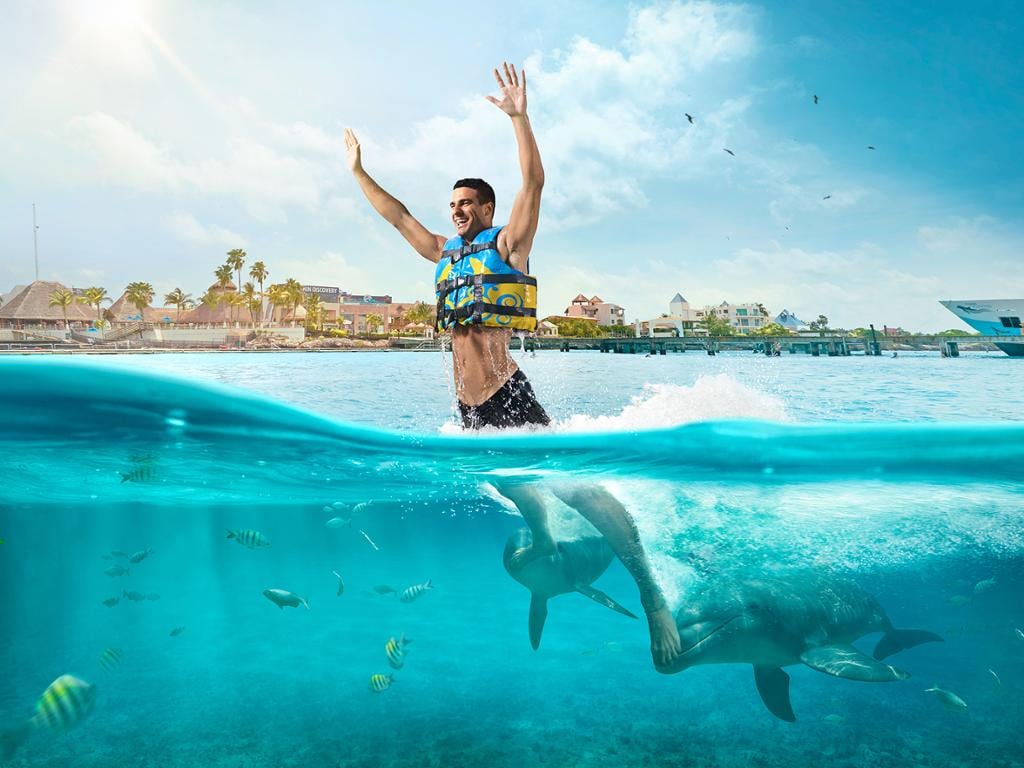 Royal Swim Program with dolphins in Isla Mujeres