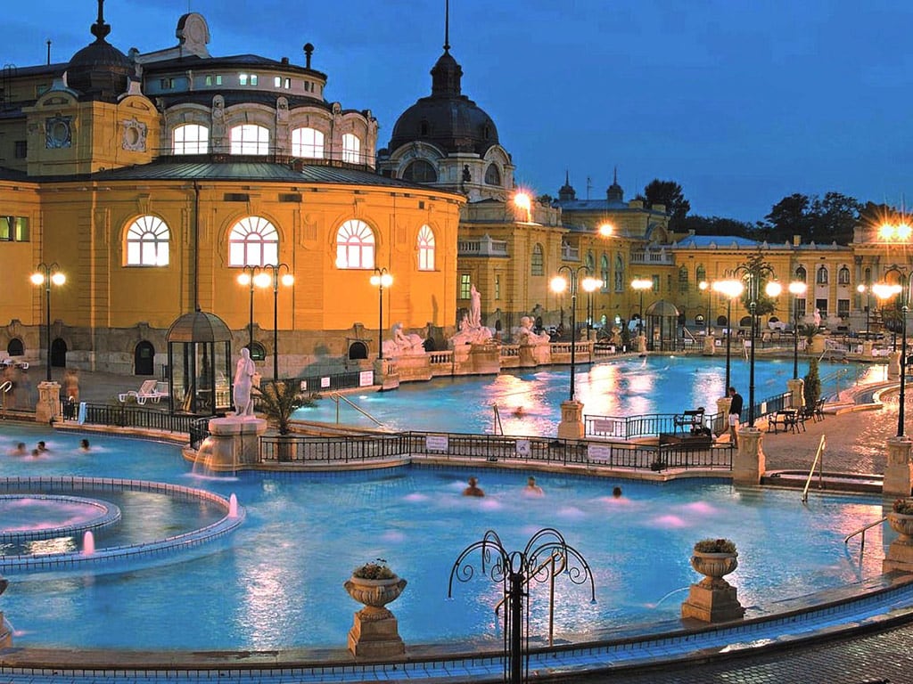 Széchenyi Thermal Bath Admission and Danube River Dinner Cruise with Live Music
