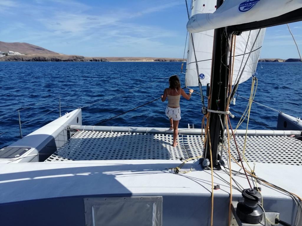 Sailing Trip on the Catamaran F40 from the South of Lanzarote